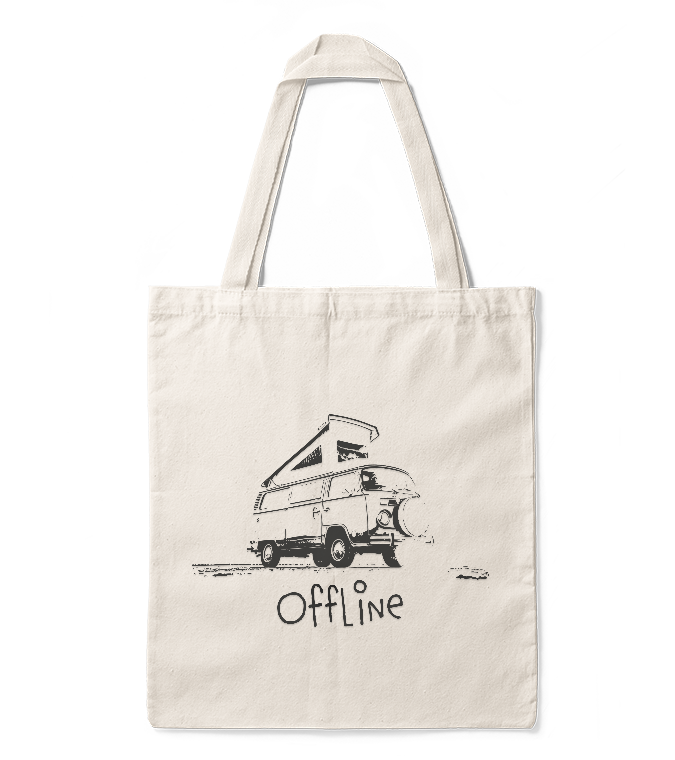 Jutebeutel "Offline"