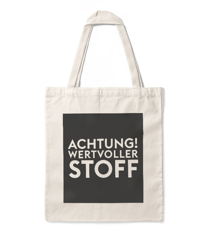 Jutebeutel "Wertvoller Stoff"