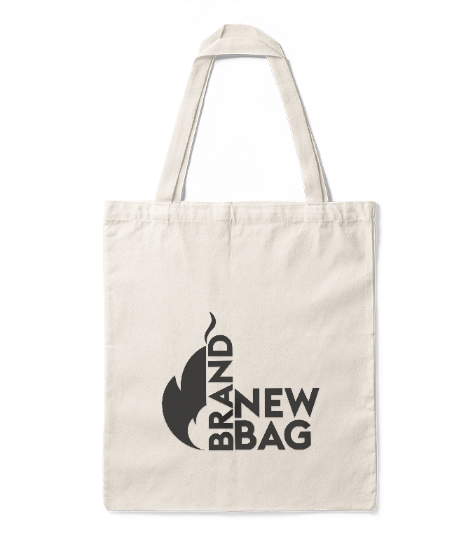 Jutebutel mit hochwertigen Print "Brand New Bag" 🤌🏻  Schnelle Lieferung ➤ ab 29€ versandkostenfrei 😍